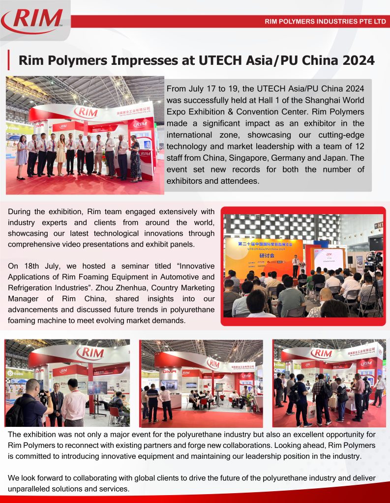 Rim Polymers Impresses at UTECH Asia/PU China 2024