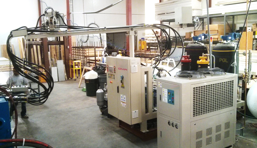 GMA High Pressure Foaming machine in sandwich panel plant 